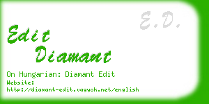 edit diamant business card